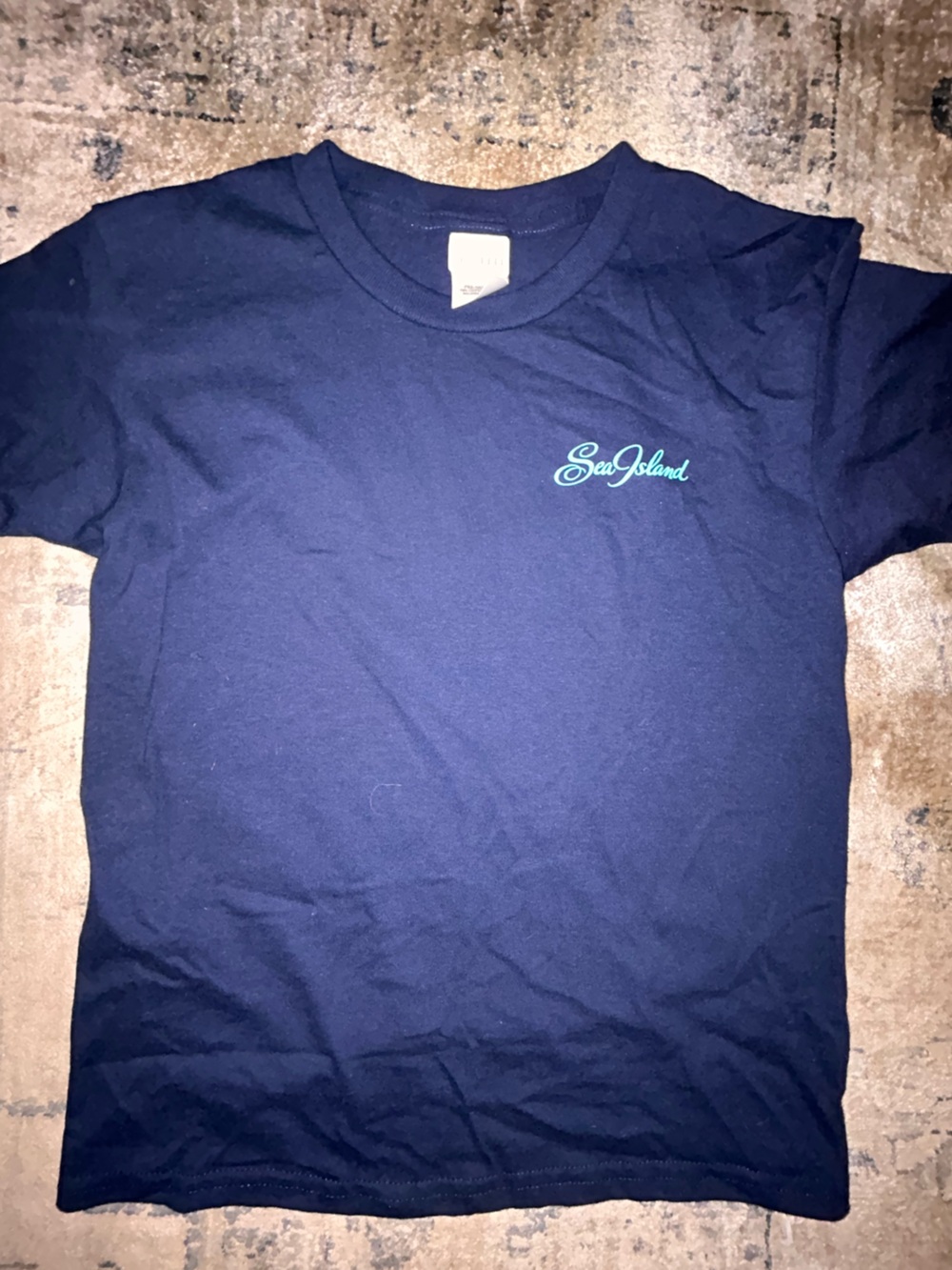 Sea Island Navy Kids Short-Sleeve turtle  Tee